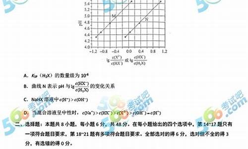 2017山东理综试卷-2017高考山东理综卷